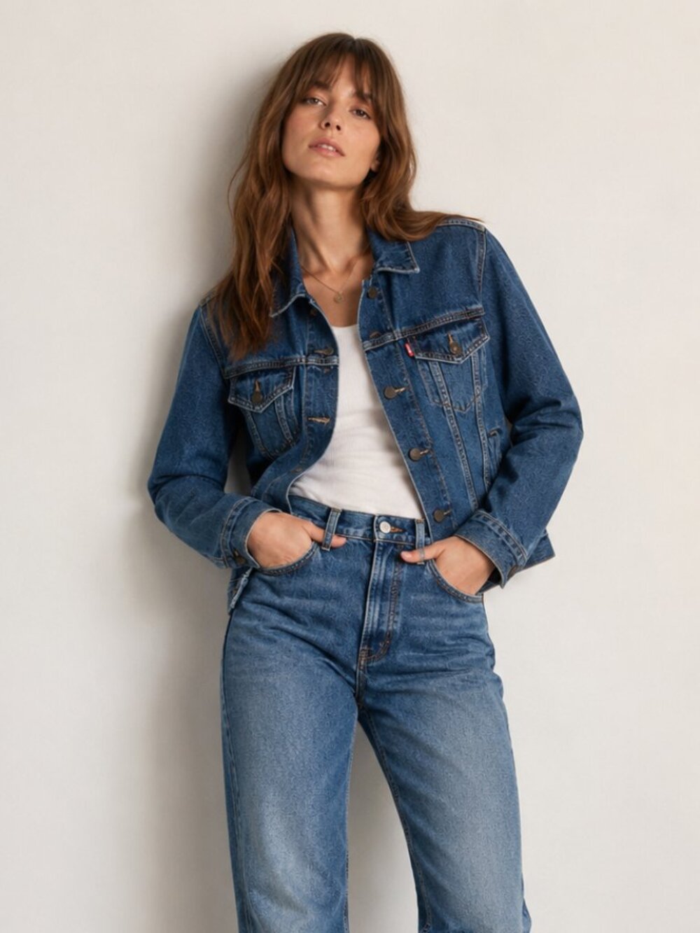 Levi's Medium Blue Denim Trucker Jacket - Women's